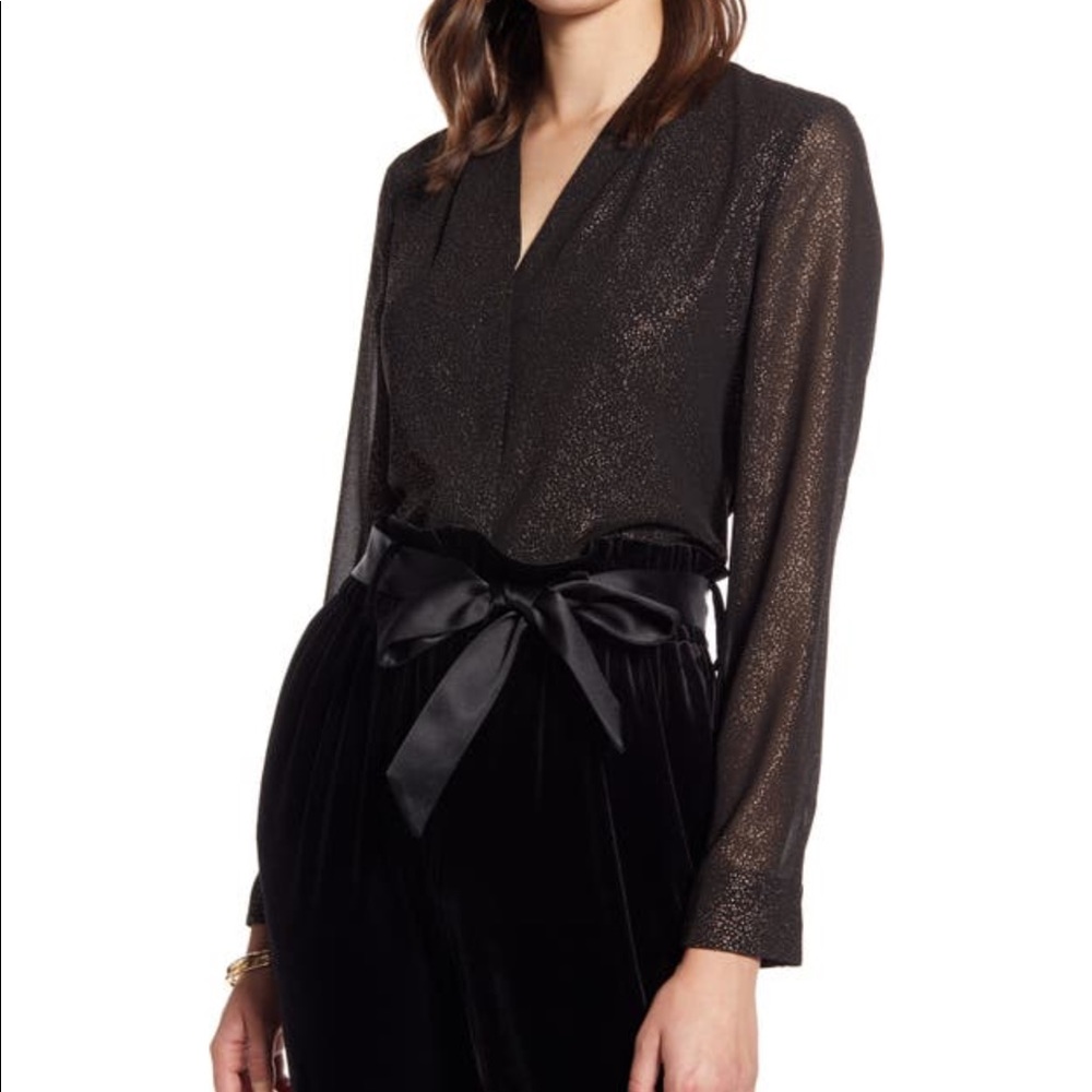 NWT, Size XS, sparkly dot blouse